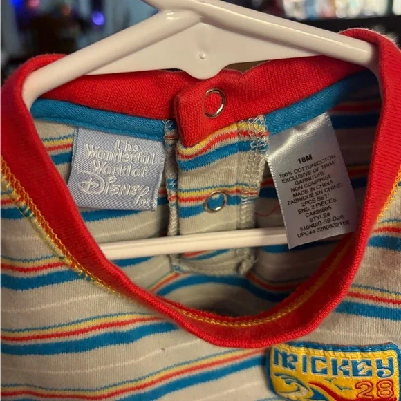 Striped Mickey Mouse Racing Tank Top - Picture 3 of 3